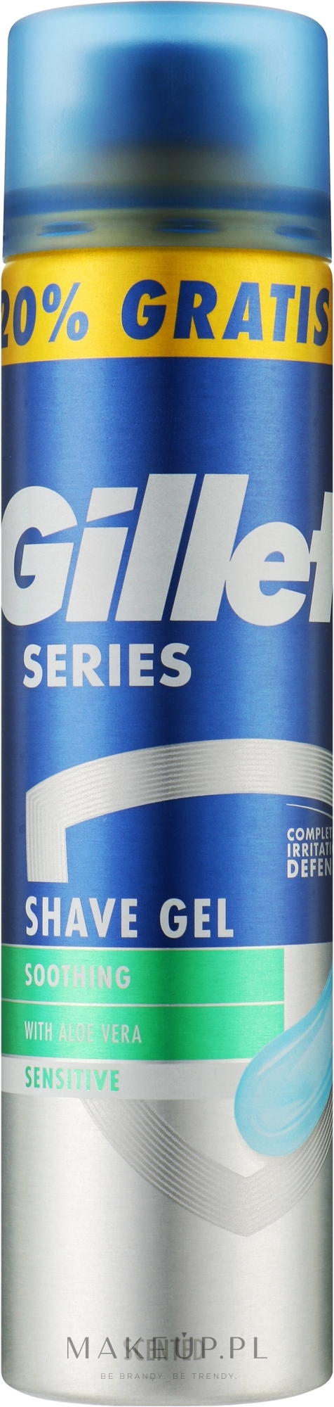Żel do golenia do skóry wrażliwej z aloesem - Gillette Series Soothing Sensitive With Aloe Vera Shave Gel — Zdjęcie 240 ml