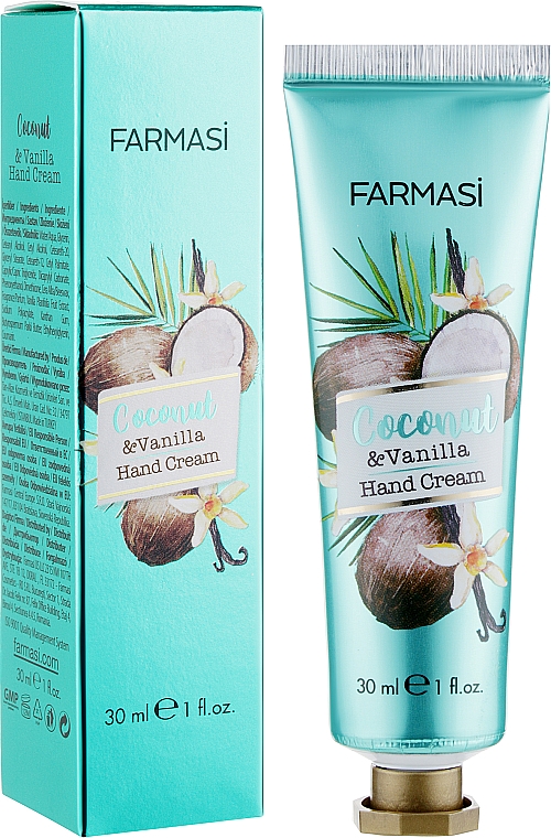 Krem do rąk Kokos i Wanilia - Farmasi Hand Cream — Zdjęcie N2