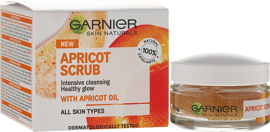PREZENT! Peeling do twarzy Morela - Garnier Skin Naturals Apricot Face Scrub — Zdjęcie N1