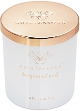 Świeca sojowa z kryształem skalnym i bergamotką oud - Crystallove Soy Candle with Rock Crystal Bergamot Oud — Zdjęcie N7