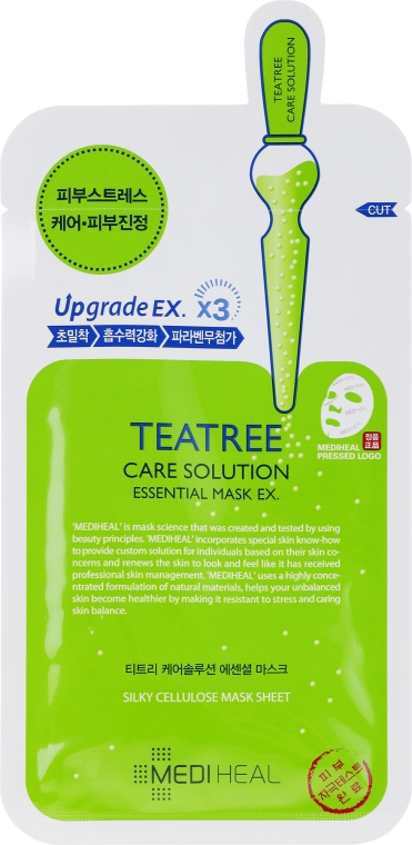 Kojąca maseczka na tkaninie - Mediheal Teatree Care Solution Essential Mask Ex — Zdjęcie N3