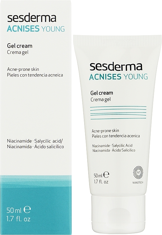 Żel-krem do twarzy - SesDerma Laboratories Acnises Young Gel Cream — Zdjęcie N2