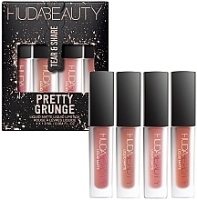 Kup Zestaw szminek - Huda Beauty Pretty Grunge Liquid Matte Lip Quad (lipstick/4x1.9ml)