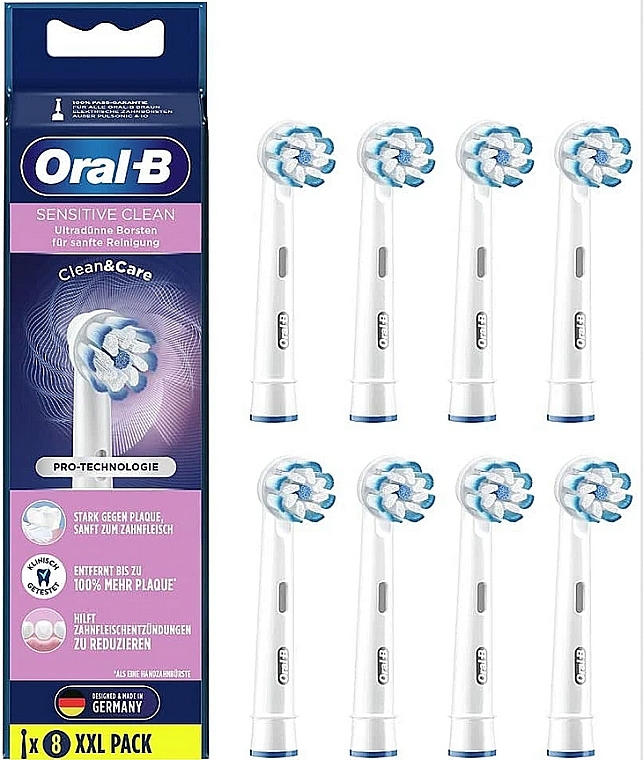 Wymienne dysze do szczoteczek elektrycznych, 8 szt. - Oral-B Sensi UltraThin Toothbrush Heads — Zdjęcie N1