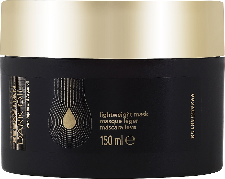 Lekka nawilżająca maska do włosów - Sebastian Dark Oil Lightweight Mask — Zdjęcie N1