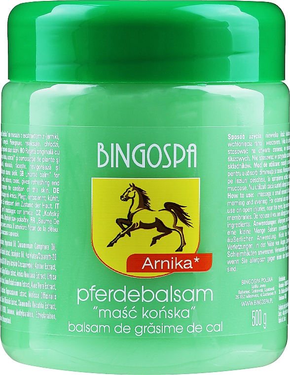 Maść końska z arniką - BingoSpa Horse Ointment With Arnica — Zdjęcie N1