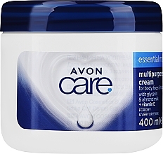Wielofunkcyjny krem nawilżający do twarzy, rąk i ciała z gliceryną, mleczkiem migdałowym i witaminą E - Avon Care Essential Moisture Multiporpose Cream — Zdjęcie N1