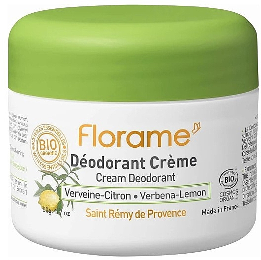 Dezodorant w kremie Cytryna-Werbena - Florame Orange-Mandarine Cream Deodorant — Zdjęcie N1