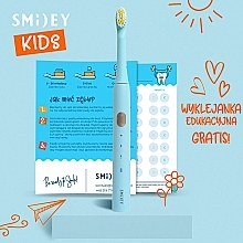 Elektryczna szczoteczka soniczna dla dzieci, kolor niebieski - Smiley Light Kids — Zdjęcie N4