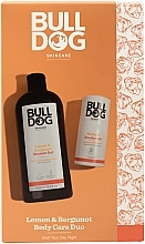 Zestaw - Bulldog Skincare Lemon & Bergamot Body Care Duo (sh/gel/500ml + deo/75ml) — Zdjęcie N1