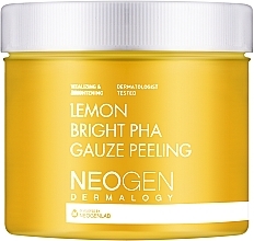 Płatki złuszczające z ekstraktem z cytryny - Neogen Dermalogy Lemon Bright Pha Gauze Peeling — Zdjęcie N1