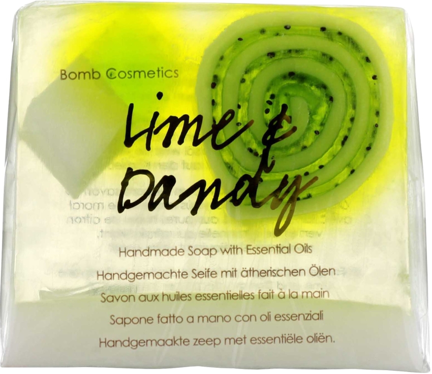 Mydło w kostce - Bomb Cosmetics Lime & Dandy Soap Block — Zdjęcie N1