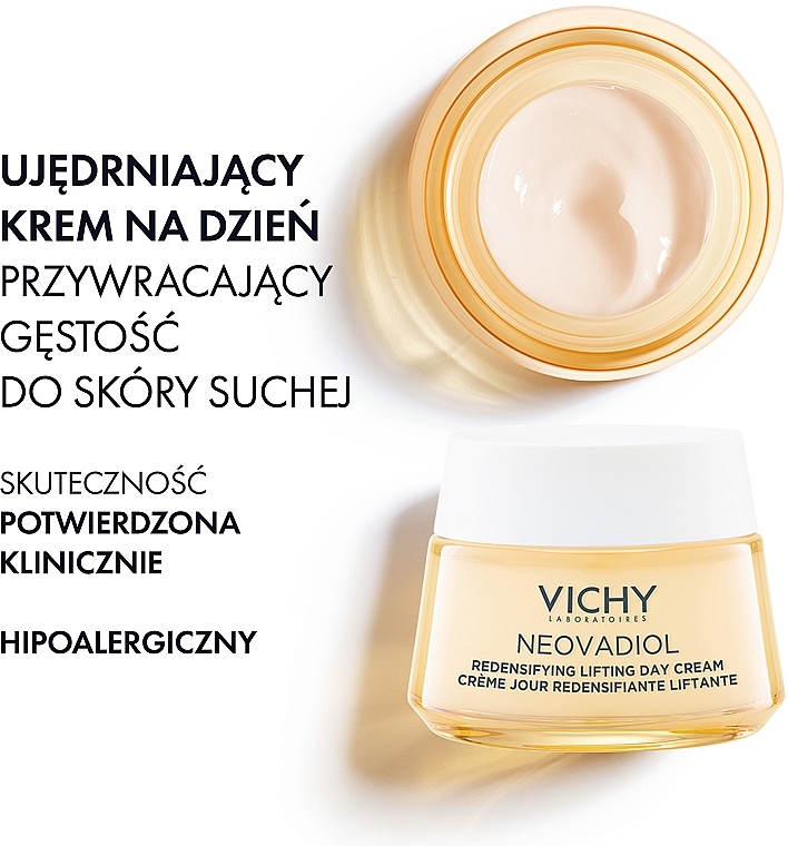 Przed menopauzą krem na dzień do skóry suchej - Vichy Neovadiol Redensifying Lifting Day Cream — Zdjęcie N4