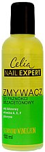 Bezacetonowy zmywacz do paznokci o zapachu winogron - Celia Nail Expert  — Zdjęcie N1