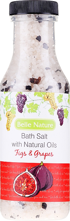 Sól do kąpieli z naturalnymi olejkami Figa i winogrono - Belle Nature Bath Salt  — Zdjęcie N1