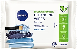 Kup Odświeżające chusteczki do twarzy, 25 szt - NIVEA 3 in 1 Cleansing Wipes