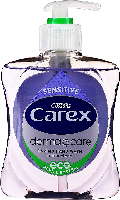 Antybakteryjne mydło w płynie do rąk - Carex Sensitive Hand Wash — Zdjęcie N1