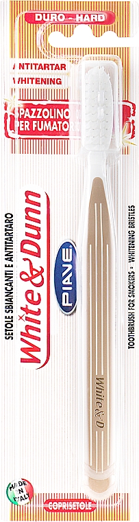 Szczoteczka do zębów White & Dunn, twarda, beżowa - Piave Toothbrush — Zdjęcie N1