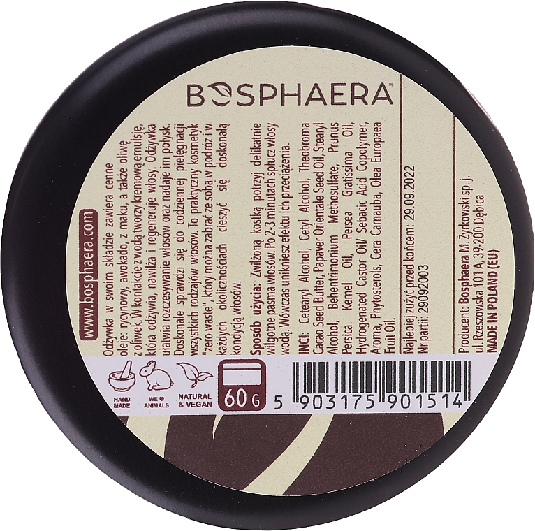Odżywka do włosów w kostce - Bosphaera — Zdjęcie N2