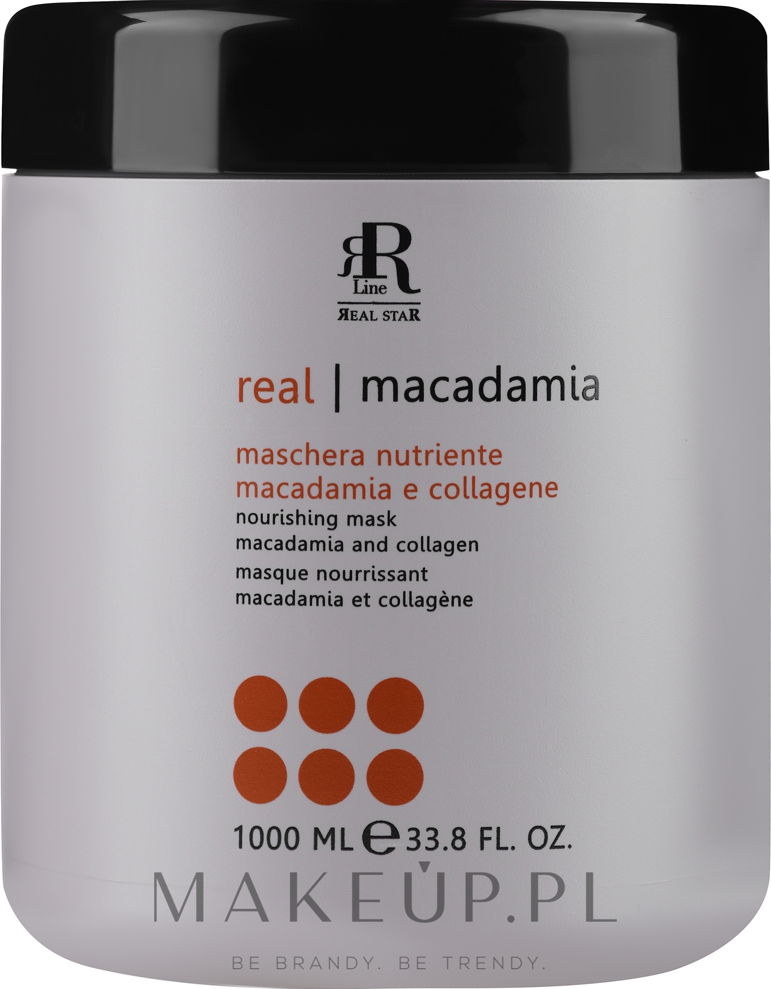 Maska do włosów z olejem makadamia - RR Line Macadamia Star — Zdjęcie 1000 ml