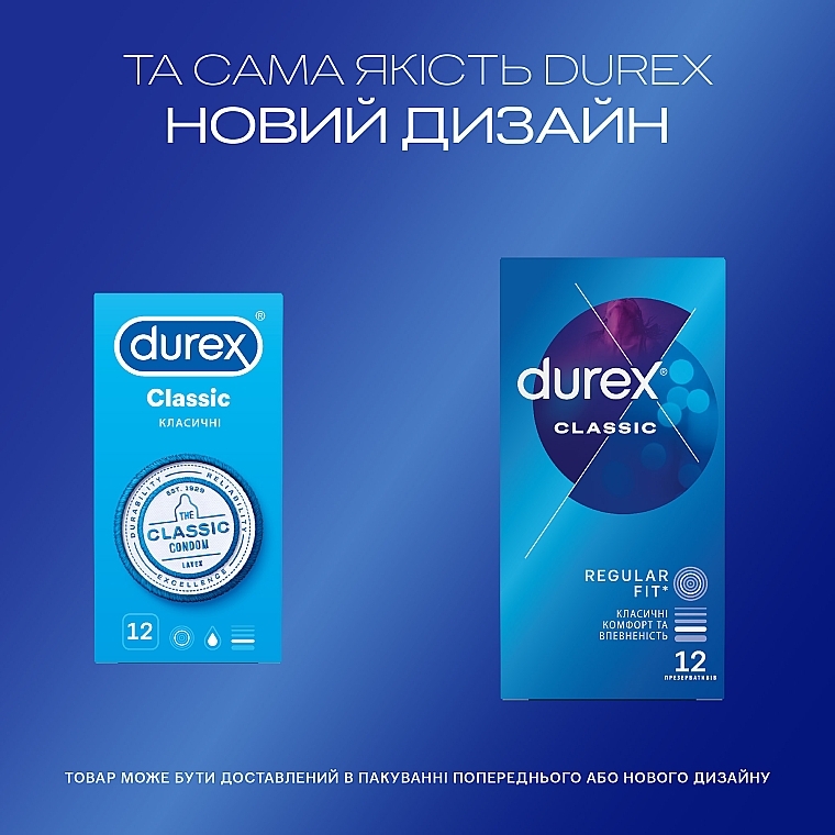 Prezerwatywy klasyczne, 12 szt. - Durex Classic — Zdjęcie N4