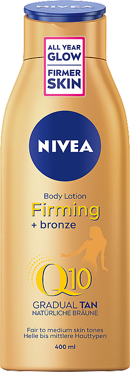 Ujędrniająco-brązujący balsam do ciała - Nivea Q10 Plus Firming Bronze Body Lotion