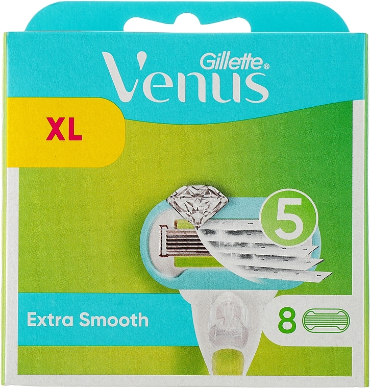 Wymienne wkłady do maszynki, 8 szt. - Gillette Venus Extra Smooth — Zdjęcie N1