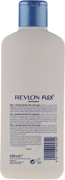Przeciwłupieżowy szampon do włosów - Revlon Flex Keratin Anti-Dandruff Shampoo — Zdjęcie N2