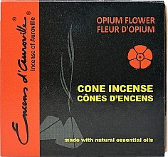 Kadzidełka w stożkach Opium flower - Maroma Encens d'Auroville Cone Incense Opium Flower — Zdjęcie N1