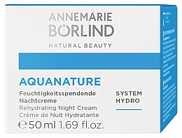 Nawilżający krem na noc - Annemarie Borlind Aquanature Rehydrating Night Cream  — Zdjęcie N2