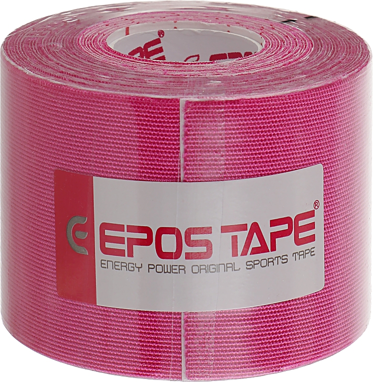 Taśma do kinesiotapingu, różowa - Epos Tape Rayon