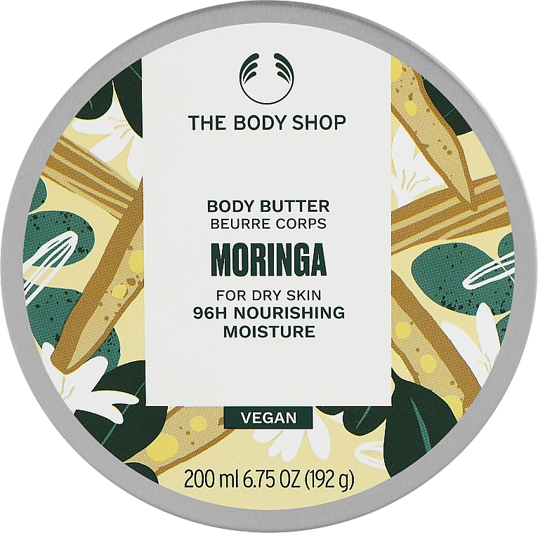 Masło do ciała do skóry suchej Moringa - The Body Shop Body Butter Moringa For Dry Skin 96H Nourishing Moisture — Zdjęcie N1