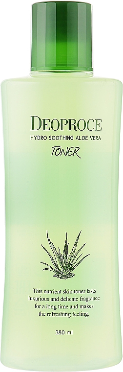 Nawilżający tonik przeciwzmarszczkowy z aloesem, kwasem hialuronowym i ekstraktami ziołowymi - Deoproce Hydro Soothing Aloe Vera Toner