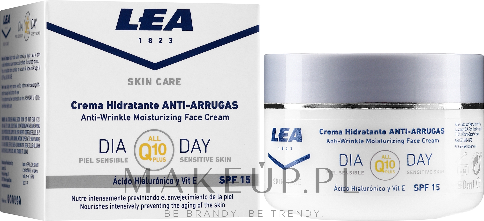 Nawilżający krem ​​przeciwzmarszczkowy do twarzy - Lea Skin Care Anti-Wrinkle Moisturizing Q-10 Day Face Cream — Zdjęcie 50 ml