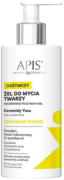 Odżywczy żel do mycia - APIS Professional Ceramide Power Nourishing Face Wash Gel — Zdjęcie N1