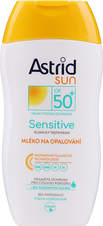 Przeciwsłoneczne mleczko do skóry wrażliwej SPF 50 - Astrid Sun Sensitive — Zdjęcie N1
