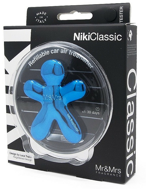 Odświeżacz do samochodu - Mr&Mrs Niki Car Chrome Blue Equilibrium — Zdjęcie N2