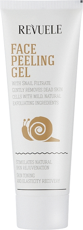 Peeling do skóry twarzy z ekstraktem ze śluzu ślimaka - Revuele Face Peeling Gel With Snails Filtrate