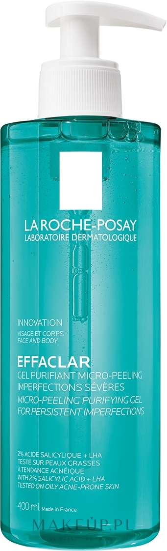 Mikropeelingujący żel do oczyszczania problematycznej skóry twarzy i ciała - La Roche-Posay Effaclar Micro-Peeling Purifying Gel — Zdjęcie 400 ml