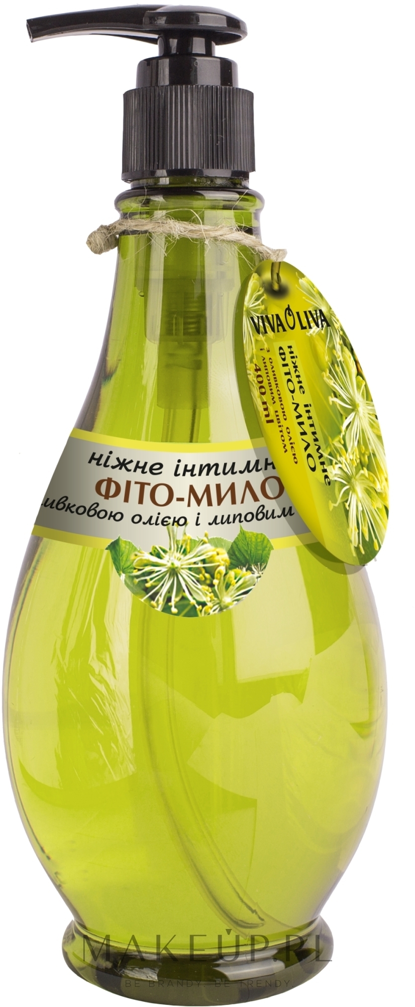 Delikatne intymne fitomydło z oliwą z oliwek i lipowym kolorem - Smaczne Sekrety — Zdjęcie 400 ml