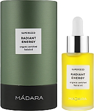 Organiczny olejek do twarzy Rozświetlająca energia - Madara Cosmetics Superseed Radiant Energy Beauty Oil — Zdjęcie N2