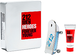 Kup Carolina Herrera 212 Men Heroes Forever Young - Zestaw (edt/90ml + b/wash/100ml)