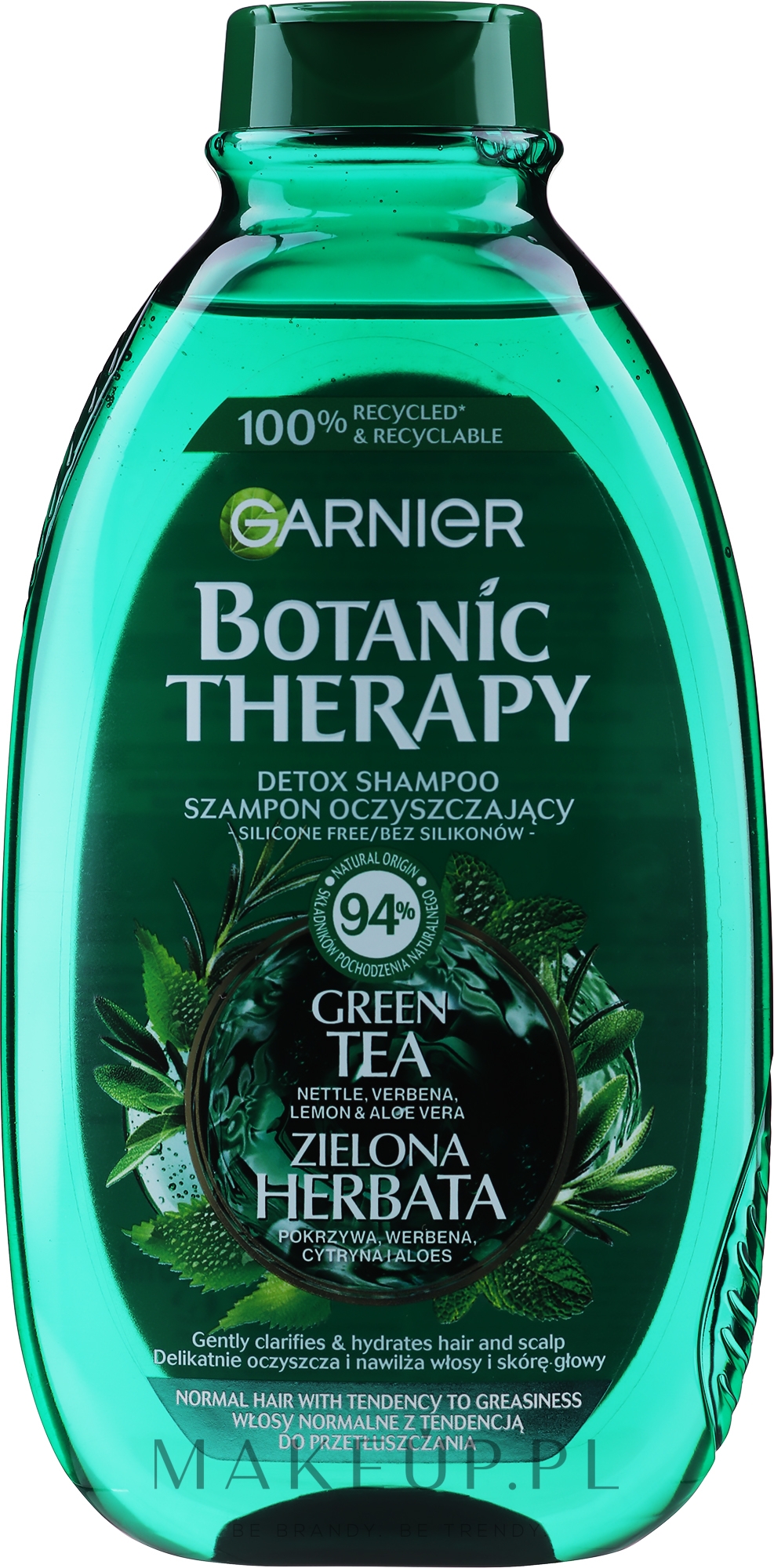 Szampon oczyszczający i orzeźwiający do włosów normalnych z tendencją do przetłuszczania Zielona Herbata, Eukaliptus & Cytruss - Garnier Botanic Therapy — Zdjęcie 400 ml