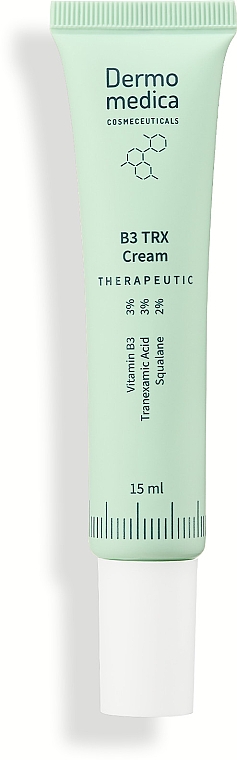 Naprawczy krem ​​rozjaśniający z kwasem traneksamowym - Dermomedica Therapeutic B3 TRX Cream — Zdjęcie N2