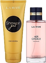La Rive Her Choice - Zestaw (edp 100 ml + sh/gel 100 ml) — Zdjęcie N2