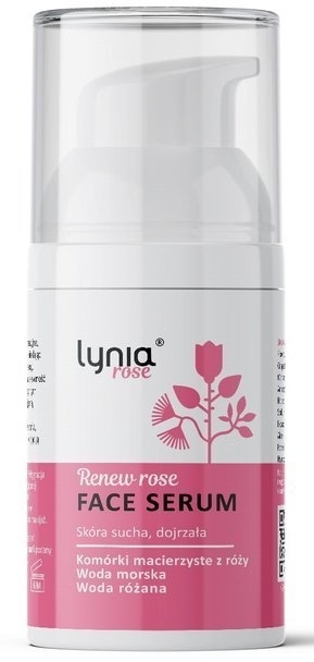 Serum do twarzy z komórkami macierzystymi z róży - Lynia Renew Rose Face Serum — Zdjęcie N1