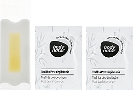 Plastry z woskiem do depilacji twarzy - Body Natur Wax Strips for Face Sensitive Skin Bamboo And Spirulina — Zdjęcie N2