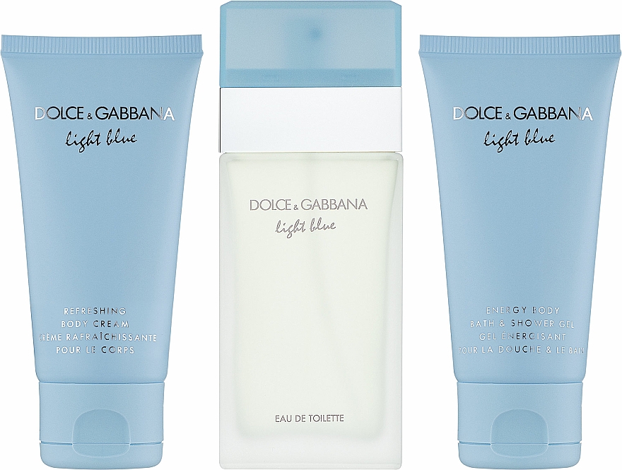 Dolce & Gabbana Light Blue - Zestaw (edt 50 ml + b/lot 50 ml + sh/gel 50 ml) — Zdjęcie N3