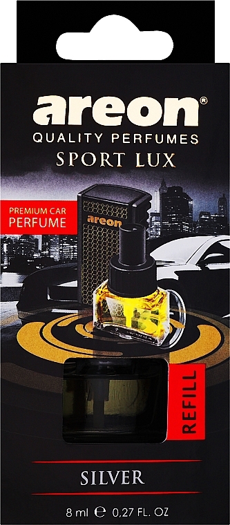 Odświeżacz powietrza - Areon Car Sport Lux Silver Refill (uzupełnienie) — Zdjęcie N1