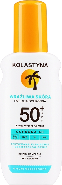 PRZECENA! Przeciwsłoneczna emulsja ochronna w sprayu do ciała SPF 50+ - Kolastyna Sensitive Skin SPF50 * — Zdjęcie N1